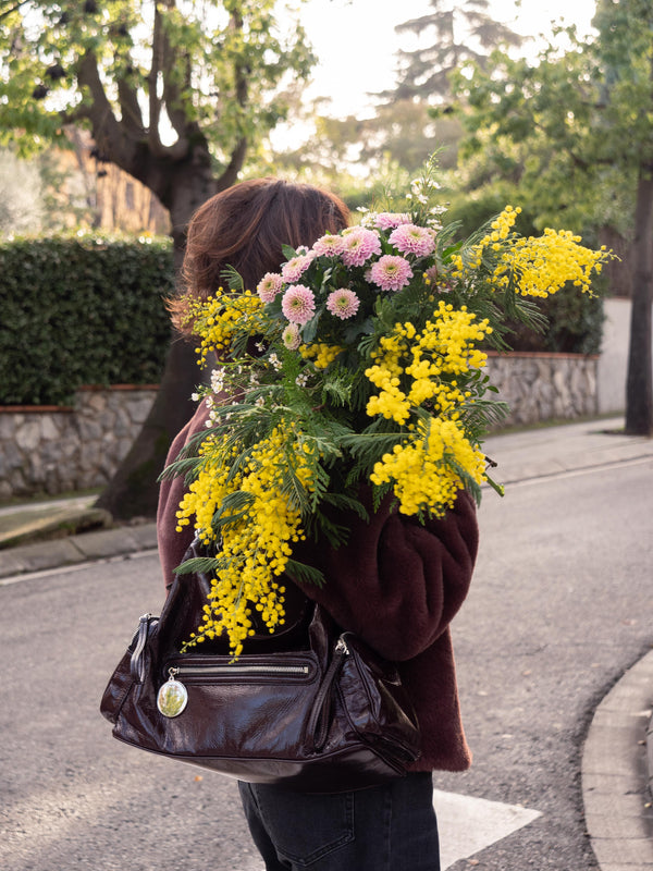 Mimosa y crisantemos