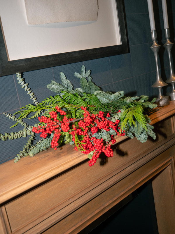 Ilex y abeto - Mix invernal