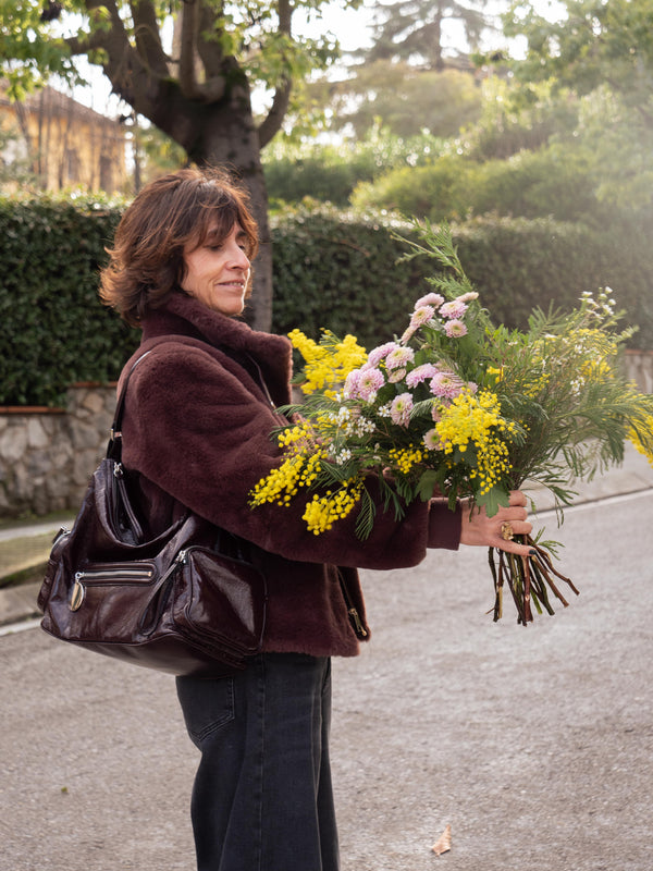 Mimosa y crisantemos
