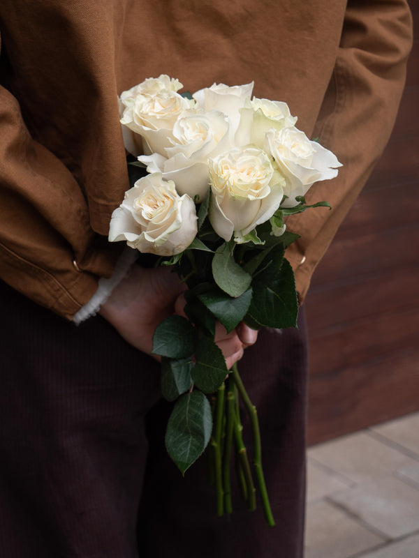 Detalles rosas blancas