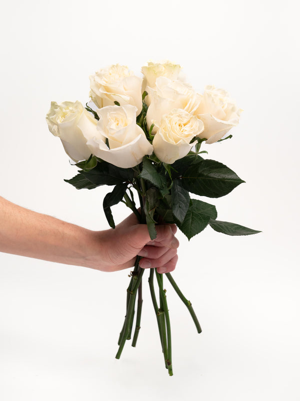 Detalles rosas blancas